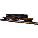 PREORDER Atlas O 3001881 52' 6"Flat Car with Load 3-Rail, Bessemer & Lake Erie 72.95