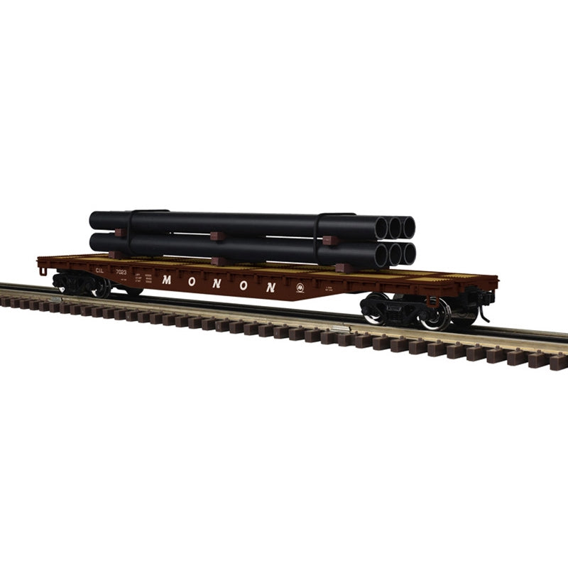 PREORDER Atlas O 3001885 52' 6"Flat Car with Load 3-Rail, Monon 72.95