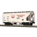 PREORDER Atlas O 3001892 2-Bay Centerflow Covered Hopper, 3-Rail, Premier, Winchester & Western
