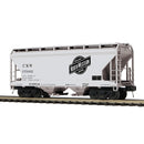 PREORDER Atlas O 3001893 2-Bay Centerflow Covered Hopper 3-Pack, 3-Rail, Premier, Chicago & North Western
