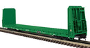 PREORDER Atlas Trainman O 3001926 3-Rail 62' Bulkhead Flatcar, Ashley Drew & Northern