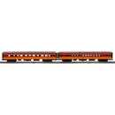 PREORDER Atlas Premier O 3001956 3-Rail 70' Streamlined Coach/Diner Car Set, Milwaukee Road