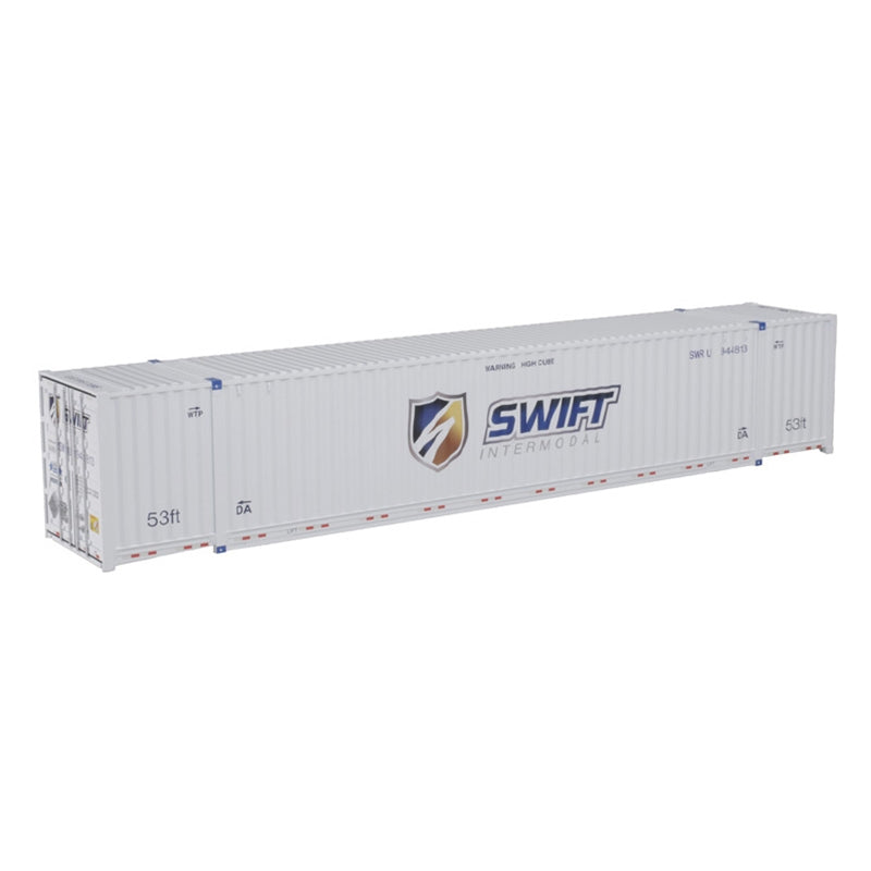 PREORDER Atlas 3002090 Jindo 53' Container - Assembled -- Swift (white, blue, gold, Shield Logo), O