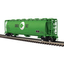PREORDER Atlas 3002440 3-Bay Cylindrical Hopper - 2-Rail - Ready to Run - Master -- Cargill Salt (green, white, black), O