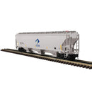 PREORDER Atlas Master Line O 3002920 2-Rail Trinity 5161 Cubic Foot Covered Hopper, Archer Daniels Midland ADMX