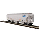 PREORDER Atlas Master Line O 3001922 3-Rail Trinity 5161 Cubic Foot Covered Hopper, GATX