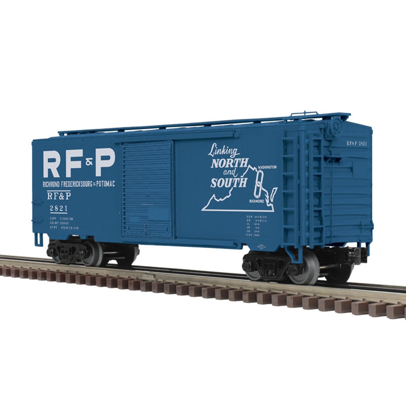 PREORDER Atlas 3004024 Pullman Standard PS-1 40' Boxcar w/6' Door - 2-Rail - Ready to Run - Premier -- Richmond, Fredericksburg, & Potomac (blue, white, Map Logo), O