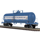 PREORDER Atlas 3004037 40' Modern Tank Car - 2-Rail - Ready to Run - Premier -- Standard Chlorine of Delaware (blue, white), O