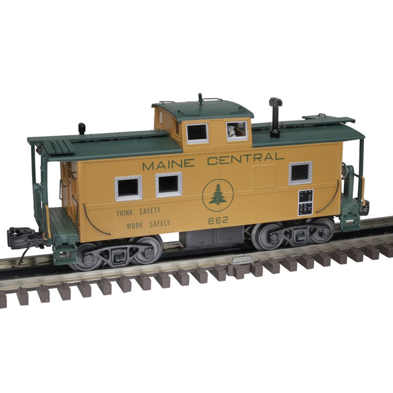 PREORDER Atlas 3004063 Northeast Caboose - 2-Rail - Ready to Run - Premier -- Maine Central (Harvest Gold, green), O