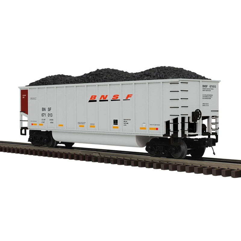 PREORDER Atlas Premier O 3003075 3 Rail Coal Porter, Burlington Northern Santa Fe (4-Pack)