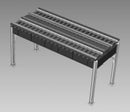 PREORDER Rapido HO 301002 Elevated Transit Straight Double Track Kit with Rails Installed, 43 Scale Feet