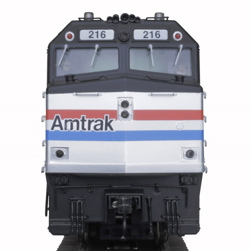 Atlas 30138030 3RL O ATLAS PREMIER F40PH LOCOMOTIVE AMTRAK PHASE III 216 (SILVER/BLACK/RED/WHITE/BLUE), O Scale