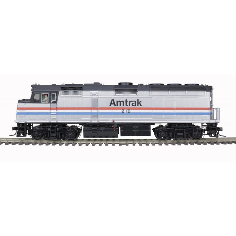 Atlas 30138030 3RL O ATLAS PREMIER F40PH LOCOMOTIVE AMTRAK PHASE III 216 (SILVER/BLACK/RED/WHITE/BLUE), O Scale