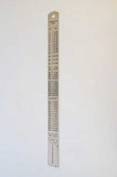 Evergreen Scale Models 78100 12" Steel Ruler, Imperial & Metric 1" 25mm Wide