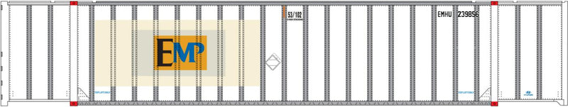 PREORDER Intermountain HO 30625-04 53' Container, EMP