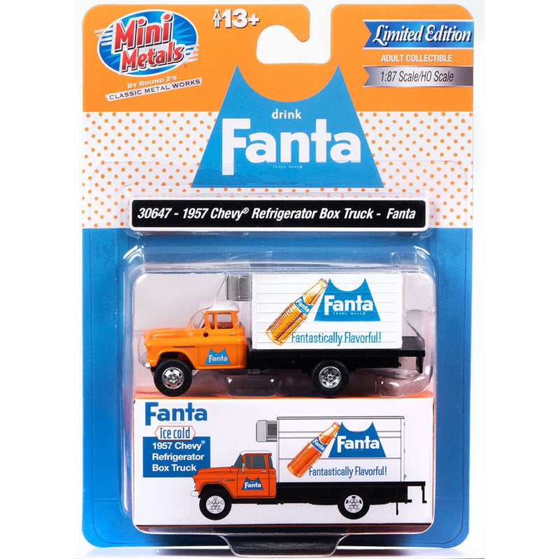 CLASSIC METAL WORKS 30647 1957 CHEVY REFRIGERATED BOX TRUCK (FANTA) 1:87 HO SCALE