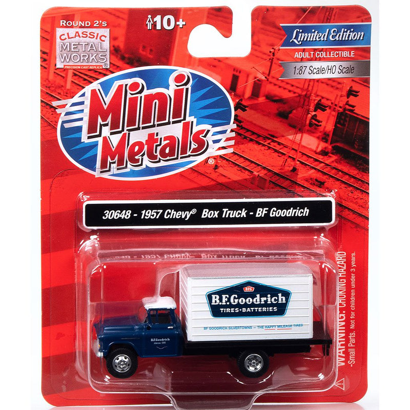CLASSIC METAL WORKS 30648 1957 CHEVY BOX TRUCK (BF GOODRICH) 1:87 HO SCALE