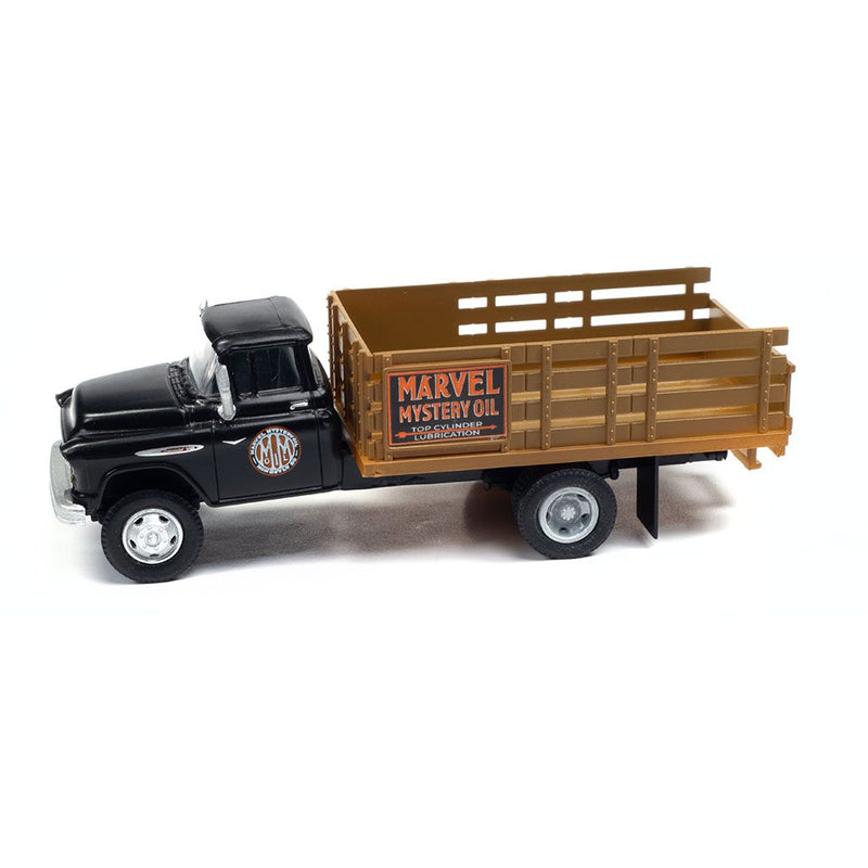 CLASSIC METAL WORKS 30662 1957 CHEVY STAKEBED TRUCK (MARVEL OIL CO) 1:87 HO SCALE
