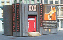 Downtown Deco HO DD1035 Kitty Korner Club Kit, Adult-Themed Signs