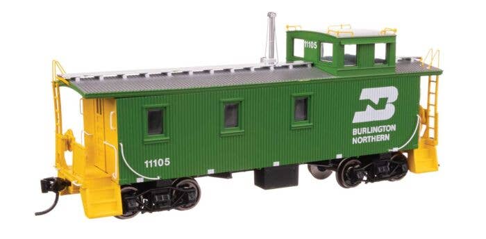 PREORDER Walthers Proto HO 103255 30' GTW Style Wood Caboose with Offset Coupola, Ready To Run, Burlington Northern