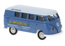 PREORDER Brekina HO 31640 1960 Volkswagen T1b Passenger Van, Assembled, Van Amerongen (blue, white, Dutch Lettering)