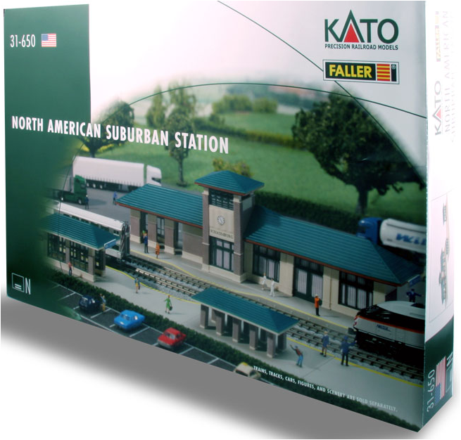 Kato USA 31-650 North American Suburban Station, N Scale