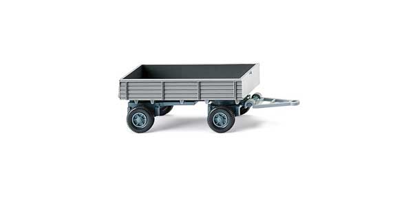 PREORDER Wiking HO 40002 1956-1968 Low-Side Trailer, Alpine Blue-Gray | 13.59