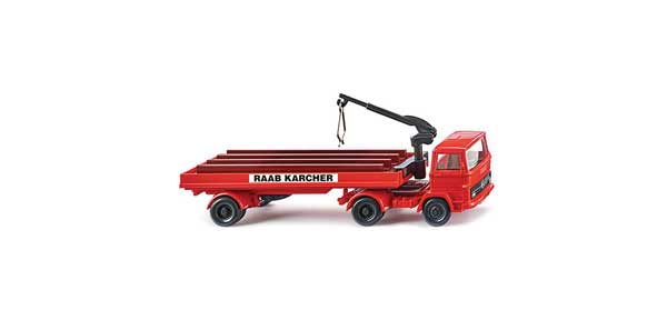 PREORDER Wiking HO 50207 1965-1976 Mercedes-Benz with Construction Trailer, Raab Karcher | 35.69
