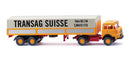 PREORDER Wiking HO 51503 1964-1968 Krupp 806 Cab-Over Tractor with Low-Side Canvas Trailer, Transag Suisse | 58.64