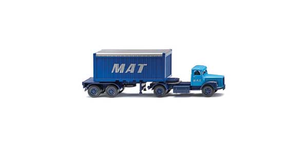 PREORDER Wiking HO 52604 1974-1980 Scania Tractor with Container Trailer & 20' Container, MAT | 50.99