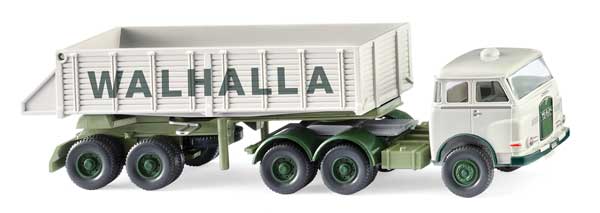 PREORDER Wiking HO 67712 1960-1967 MAN Tractor with Dump Trailer, Walhalla | 39.94