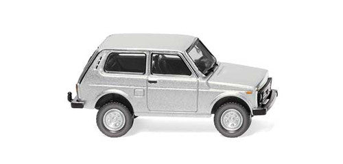 Wiking HO 20803 1994 Lada Niva Station Wagon, Metallic Silver