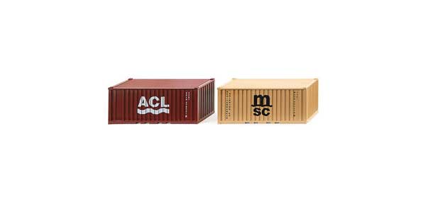 PREORDER Wiking HO 1826 20' Corrugated Container (2) | 22.94