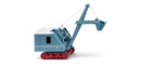 Wiking HO 66049 1953-1960 Krupp Ardelt Crawler Excavator, Assembled, Blue, Red, White