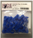 NCE 524274 14-16 AWG Track Bus Taps, Blue (32)