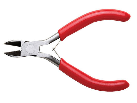 Excel Tools 55550 Spring Loaded Soft Grip Pliers -- 4-1/2" Wire Cutter, Carded