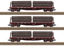 Minitrix HO 24922 US Stake Car Set for Shay, Western Maryland (3-Pack)