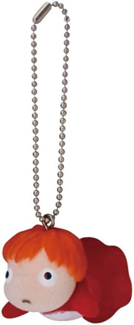 Sekiguchi Flocked Key Chain - Ponyo "Ponyo"
