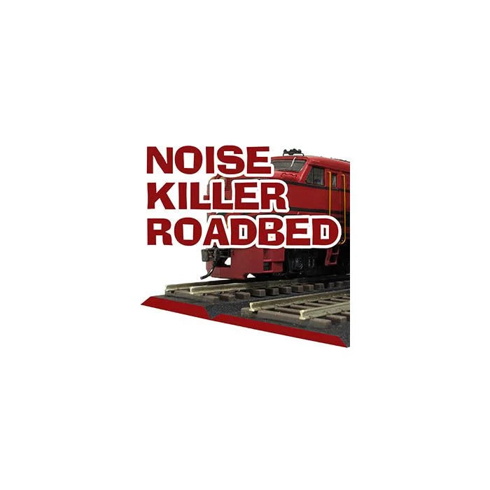 Rapido Trains Inc 320501  Noise Killer Foam Roadbed -- Mainline 1/8" 3.5mm Thick, 1-1/2" Top Width, 1-7/8" Base Width, 25' Roll, HO