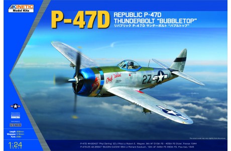 Kinetic Model Kits 3207 1/24 P-47D BUBBLE TOP