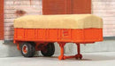 PREORDER Sylvan Scale Models HO T-034 1952 Canvas Top 20' Piggyback Trailer, Resin Kit, Unpainted, Includes Canadian National Decals