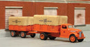 PREORDER Sylvan Scale Models HO SE-015 1939 GMC Canvas Covered Truck & 4-Wheel Trailer, Resin Kit, Unpainted, Includes Canadian National Decals