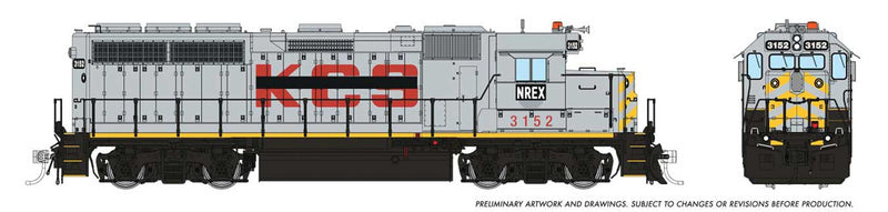 PREORDER Rapido 40042 HO EMD GP40 - Standard DC -- National Railway Rquipment