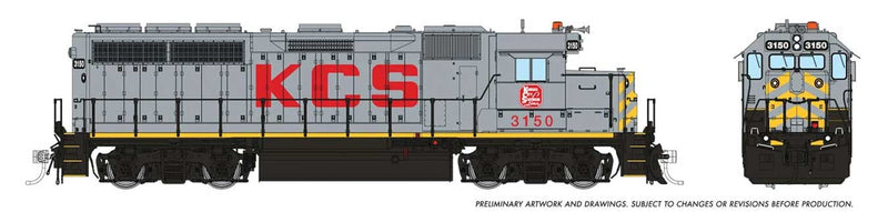 PREORDER Rapido 40539 HO EMD GP40 - LokSound and DCC -- Kansas City Southern