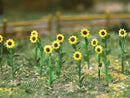 Bachmann HO 32506 Sunflowers, 1" Tall (16-Pack)