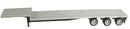 Herpa HO 5332 48' Tri-Axle Drop Deck Trailer, Includes Aluminum Deck