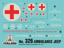Italeri 326 1/4 ton. 4x4 AMBULANCE JEEP 1:35