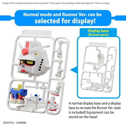 Mobile Suit Gundam Gunpla-kun DX 1:1 Scale Model Kit with Runner Version Recreation Parts 2640762