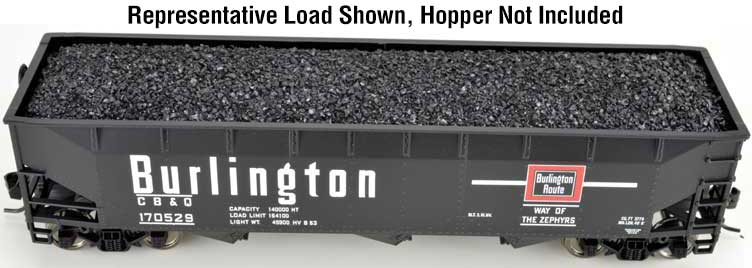 Bowser HO 31520 Coal Load 2-Pack, Fits Accurail 55-Ton Hoppers