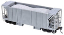 PREORDER Bowser HO 31705 70-Ton 2-Bay Ballast Hopper Kit, Undecorated, Closed Side, No Center Rib